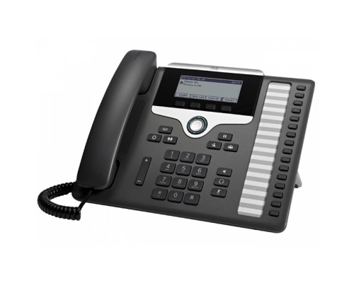 CP-7861-3PCC-K9 Cisco IP телефон, 16 линий SIP, 2 x FE PoE, LCD 396x162 BW, гарнитура RJ-9