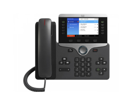 CP-8861-K9 Cisco IP телефон 5 линий SIP, 2 x GE PoE, LCD 800х480 Color, 2 x USB, 3,5 mm