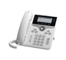 CP-7841-W-K9 Cisco IP телефон, 4 линии SIP, 2 x GE PoE, LCD 396x162 BW, гарнитура RJ-9