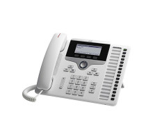 CP-7861-W-K9 Cisco IP телефон, 16 линий SIP, 2 x FE PoE, LCD 396x162 BW, гарнитура RJ-9