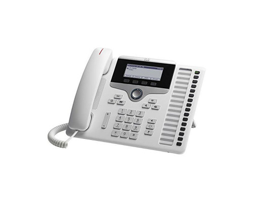 CP-7861-W-K9 Cisco IP телефон, 16 линий SIP, 2 x FE PoE, LCD 396x162 BW, гарнитура RJ-9