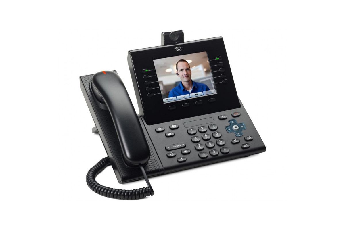 CP-9951-C-CAM-K9 Cisco IP видеотелефон, 5 линий, 2 x GE RJ-45, Color LCD  640х480, SIP, PoE - 4073 купить