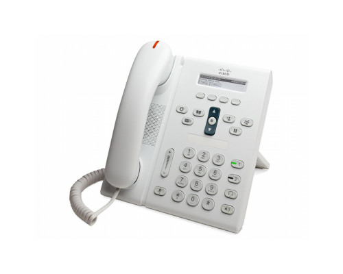 CP-6921-W-K9 Cisco IP телефон, 2 линии SIP\SCCP, 2 x FE PoE, LCD 396x81 BW, гарнитура RJ-9