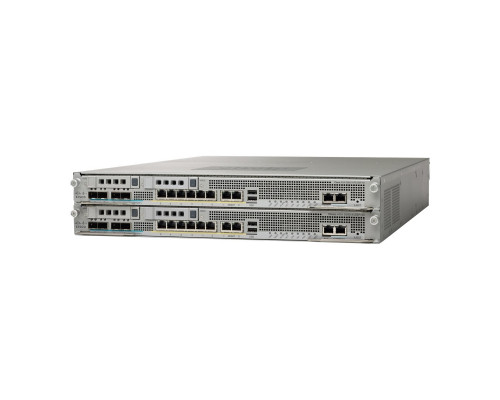 ASA5585-S10-K8 Cisco ASA 5585-X SSP-10 межсетевой экран 8 x GE RJ-45, 2 x 10 GE SFP+  5000 IPSec VPN