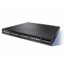 Коммутатор Cisco Catalyst, 48 x GE (PoE), 4 x SFP+, 5 AP, IP Base WS-C3650-48PWQ-S