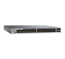 Коммутатор Cisco Catalyst, 48 x SFP+ (PoE), IP Base WS-C3850-48XS-F-S