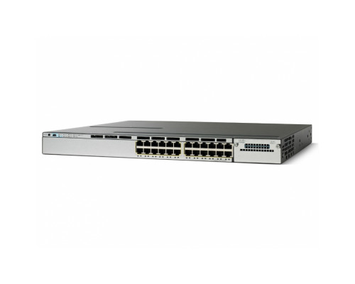 WS-C3750X-24P-E Cisco Catalyst PoE+ коммутатор 24 x GE RJ-45. IP Services