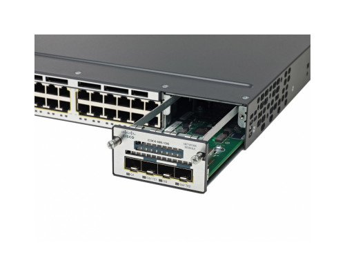 C3KX-NM-10G Cisco сетевой модуль расширения на 4 порта SFP (2 порта SFP+ 10G, 2 порта SFP)