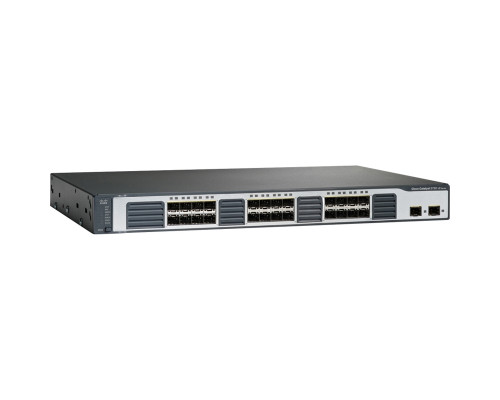 WS-C3750V2-24FS-S Cisco Catalyst сетевой коммутатор 24 x FE RJ-45, 2 x SFP. IP Base