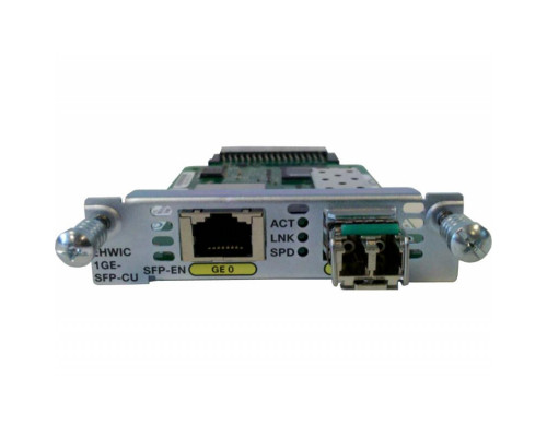 EHWIC-1GE-SFP-CU Cisco модуль EHWIC интерфейсный 1 x GE RJ-45 COMBO SFP