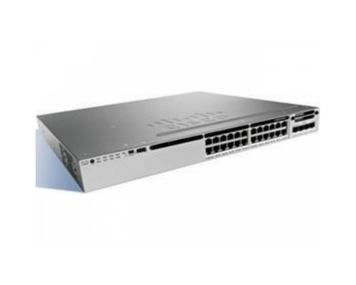 WS-C3850-24U-E Cisco Catalyst сетевой UPoE коммутатор на 24 x GE RJ-45 (800W), IP Services