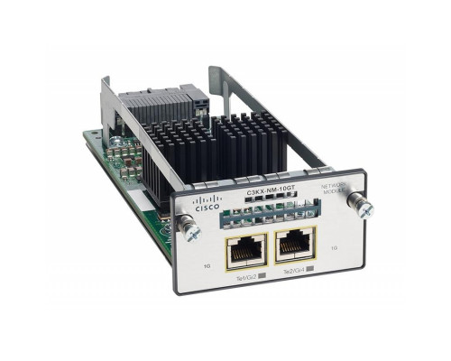 C3KX-NM-10GT Cisco модуль коммутаторов серии Cisco 3750X c 2 медными портами 10 Гбит/с