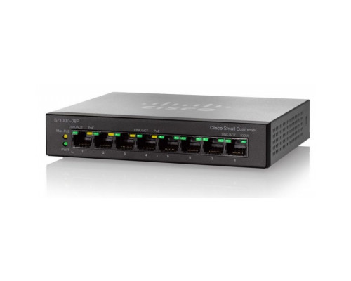 Коммутатор PoE Cisco SB SF110D-08HP-EU