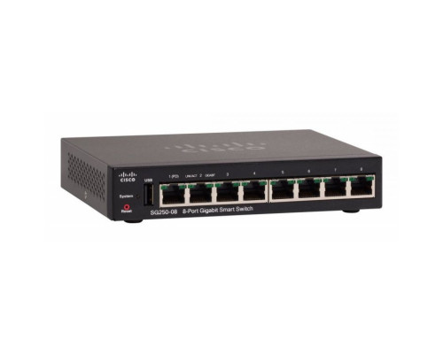 Коммутатор Cisco SB SG250-08-K9-EU