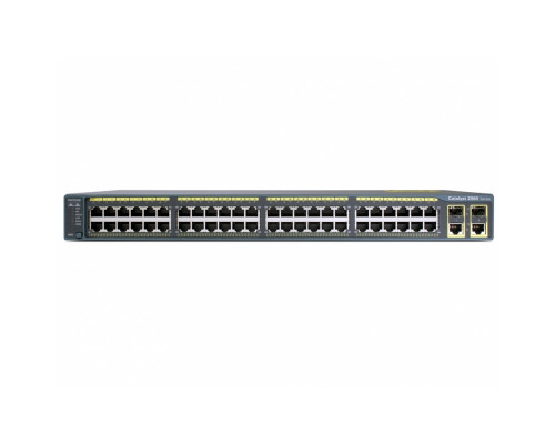 WS-C2960+48PST-L Cisco Catalyst PoE (48 PoE 370W) коммутатор 48 x FE, 2 x GE combo SFP, LAN Base