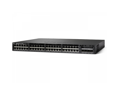 WS-C3650-48FS-S Cisco Catalyst PoE+ коммутатор 48 x GE RJ-45 (775W), 4 х SFP, IP Base