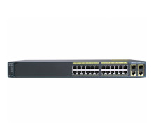 WS-C2960-24PC-L Cisco Catalyst PoE (24 PoE 370W) коммутатор 24 x FE, 2 x combo SFP, LAN Base