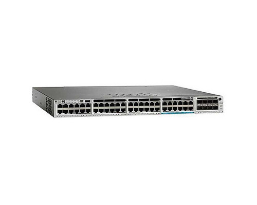 WS-C3850-12X48U-L Cisco Catalyst сетевой UPoE коммутатор на 48 x GE (630W), 12 x 10 GE, LAN Base