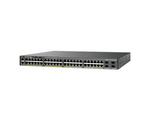 WS-C2960XR-48FPD-I Cisco Catalyst PoE+ (740W) коммутатор 48 x GE RJ-45, 2 x SFP+, IP Lite