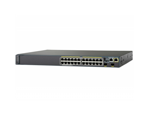 WS-C2960S-F24TS-L Cisco Catalyst сетевой коммутатор 24 x FE RJ-45, 2 x SFP, LAN Base
