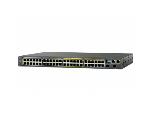 WS-C2960S-F48TS-S Cisco Catalyst сетевой коммутатор 48 x FE RJ-45, 2 x SFP, LAN Lite