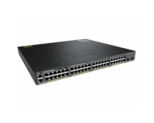 WS-C2960X-48LPD-L Cisco PoE+ (370W) коммутатор 48 x GE RJ-45, 2 x SFP+, LAN Base