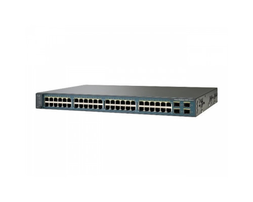 WS-C3560V2-48PS-S Cisco Catalyst PoE коммутатор 48 x FE RJ-45, 4 x SFP. IP Base