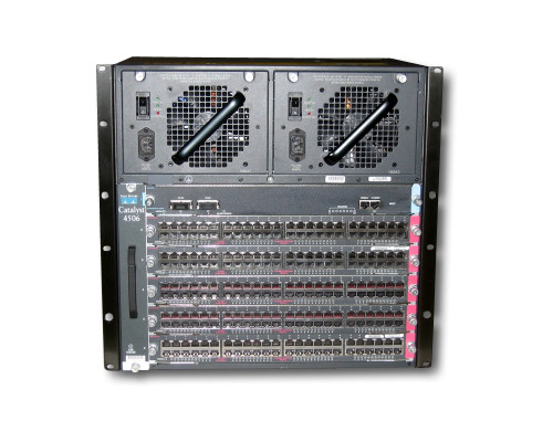 WS-C4506-E Cisco Catalyst 6-и слотовое шасси модульного сетевого коммутатора. 10U, без БП