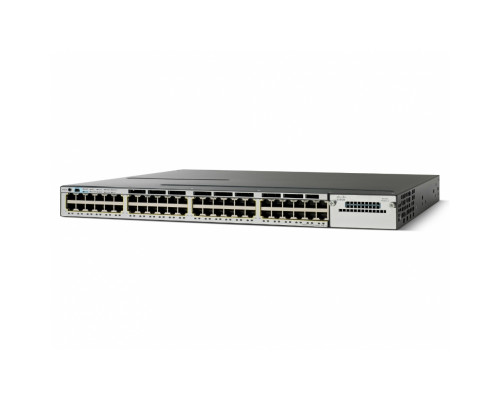 WS-C3750X-48P-E Cisco Catalyst PoE+ коммутатор 48 x GE RJ-45, 3+ уровня  IP Services