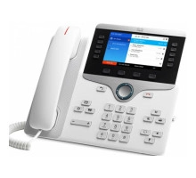 CP-8851-W-K9 Cisco IP телефон белый 5 линий SIP, 2 x GE PoE, LCD 800х480 Color, 1 x USB, RJ-9