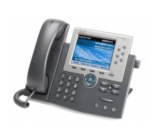 CP-7975G IP телефон, 8 линий SIP\SCCP, 2 x GE PoE, LCD 320х240 Touch  Color, гарнитура RJ-9