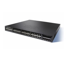 Коммутатор Cisco Catalyst, 48 x GE (PoE), 4 x SFP, 5 AP, IP Base WS-C3650-48PWS-S