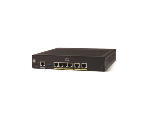 Маршрутизатор Cisco C921, LAN - 4 x 1 Гб/с, WAN - 2 x 1 Гб/с, USB-1, CLI C921-4PLTEAS Маршрутизатор Cisco C921, LAN - 4 x 1 Гб/с, WAN - 2 x 1 Гб/с, USB-1, CLI C921-4PLTEAS