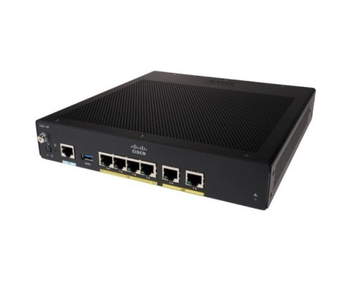 Маршрутизатор Cisco C921, LAN - 4 x 1 Гб/с, WAN - 2 x 1 Гб/с, USB-1, CLI C921-4PLTEAS Маршрутизатор Cisco C921, LAN - 4 x 1 Гб/с, WAN - 2 x 1 Гб/с, USB-1, CLI C921-4PLTEAS