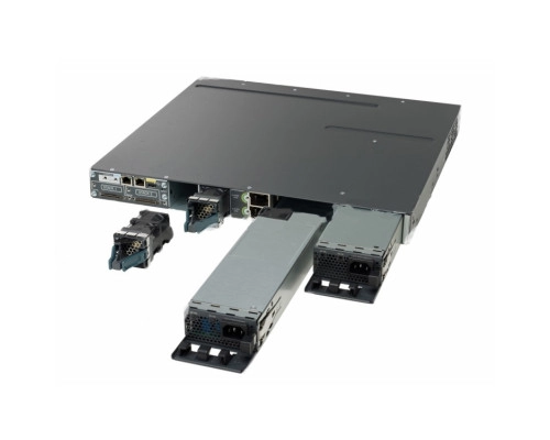 WS-C3850-48P-L Cisco Catalyst PoE+ коммутатор на 48 x GE RJ-45 (435W),  LAN Base
