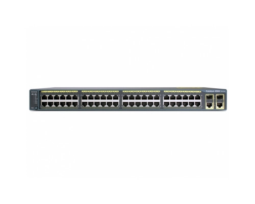 WS-C2960+48PST-L Cisco Catalyst PoE (48 PoE 370W) коммутатор 48 x FE, 2 x GE combo SFP, LAN Base WS-C2960+48PST-L Cisco Catalyst PoE (48 PoE 370W) коммутатор 48 x FE, 2 x GE combo SFP, LAN Base