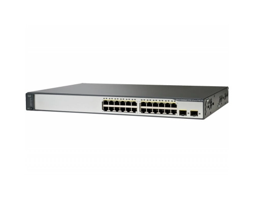 WS-C3750V2-24TS-S Cisco Catalyst сетевой коммутатор 24 x FE RJ-45, 2 x SFP. IP Base