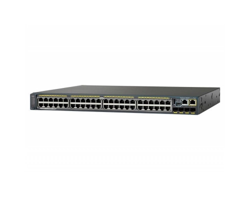 WS-C2960S-F48LPS-L Cisco Catalyst PoE+ (370W) коммутатор 48 портов FE, 4 порта SFP, LAN Base