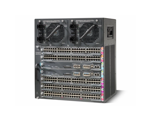WS-C4507R-E Cisco Catalyst 7-и слотовое шасси модульного коммутатора. 11U, без БП WS-C4507R-E Cisco Catalyst 7-и слотовое шасси модульного коммутатора. 11U, без БП