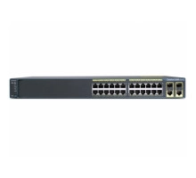 WS-C2960-24LT-L Cisco Catalyst PoE (8 PoE 123W) коммутатор 24 x FE RJ-45, 2 x GE RJ-45, LAN Base